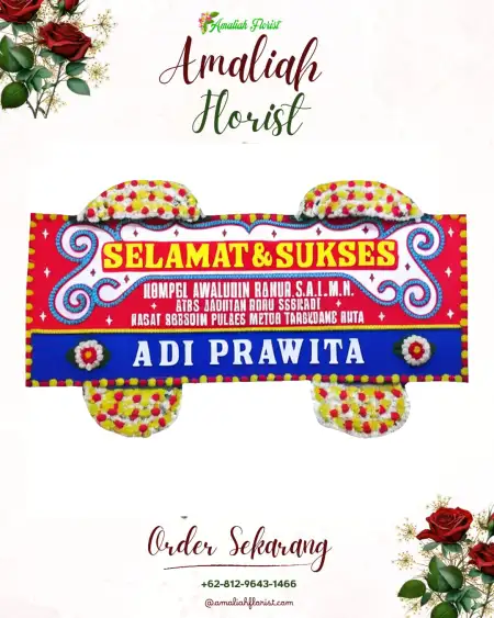 Papan Bunga Ucapan Selamat Lorok Pakjo
